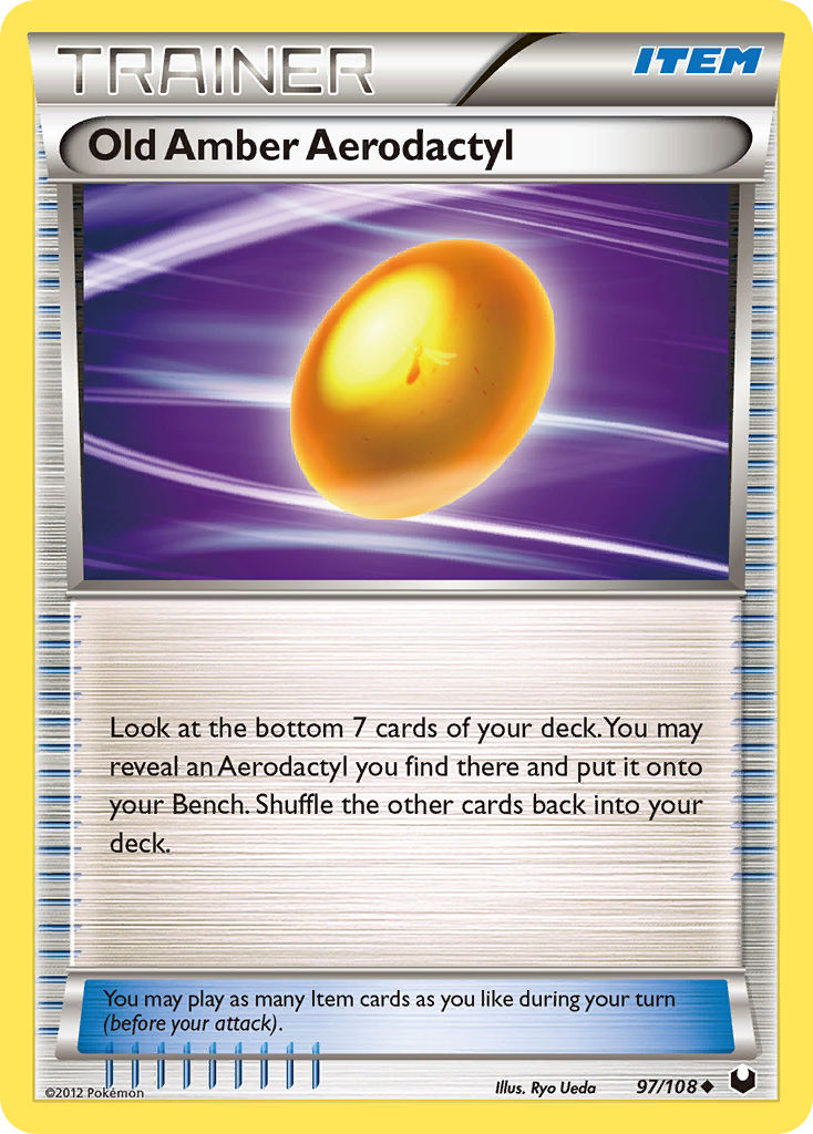 Old Amber Aerodactyl (97/108) [Black & White: Dark Explorers] | Game Master's Emporium (The New GME)