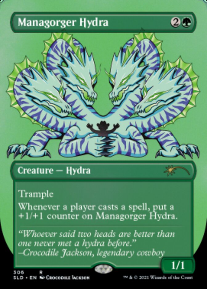 Managorger Hydra (Borderless) (Foil Etched) [Secret Lair Drop Series] | Game Master's Emporium (The New GME)