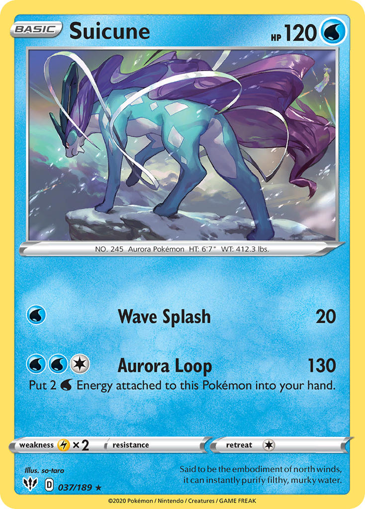 Suicune (037/189) (Theme Deck Exclusive) [Sword & Shield: Darkness Ablaze] | Game Master's Emporium (The New GME)
