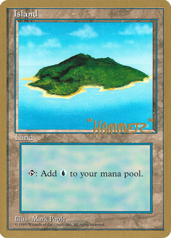Island (shr367) (Shawn "Hammer" Regnier) [Pro Tour Collector Set] | Game Master's Emporium (The New GME)