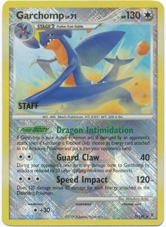 Garchomp (5/147) (Championship Promo Staff) [Platinum: Supreme Victors] | Game Master's Emporium (The New GME)