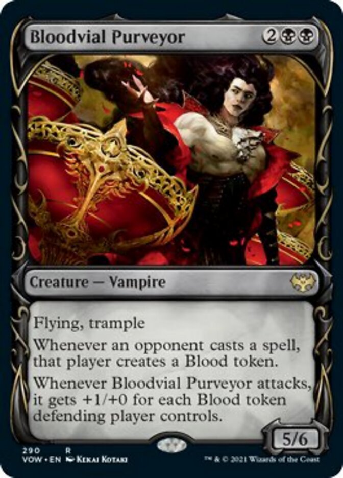 Bloodvial Purveyor (Showcase Fang Frame) [Innistrad: Crimson Vow] | Game Master's Emporium (The New GME)