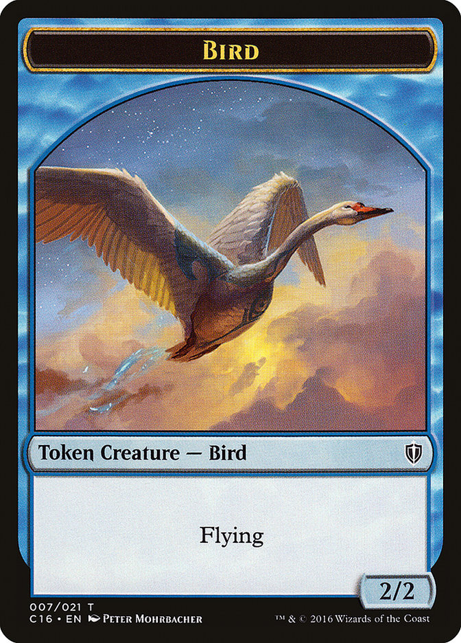 Bird Token (007/021) [Commander 2016 Tokens] | Game Master's Emporium (The New GME)
