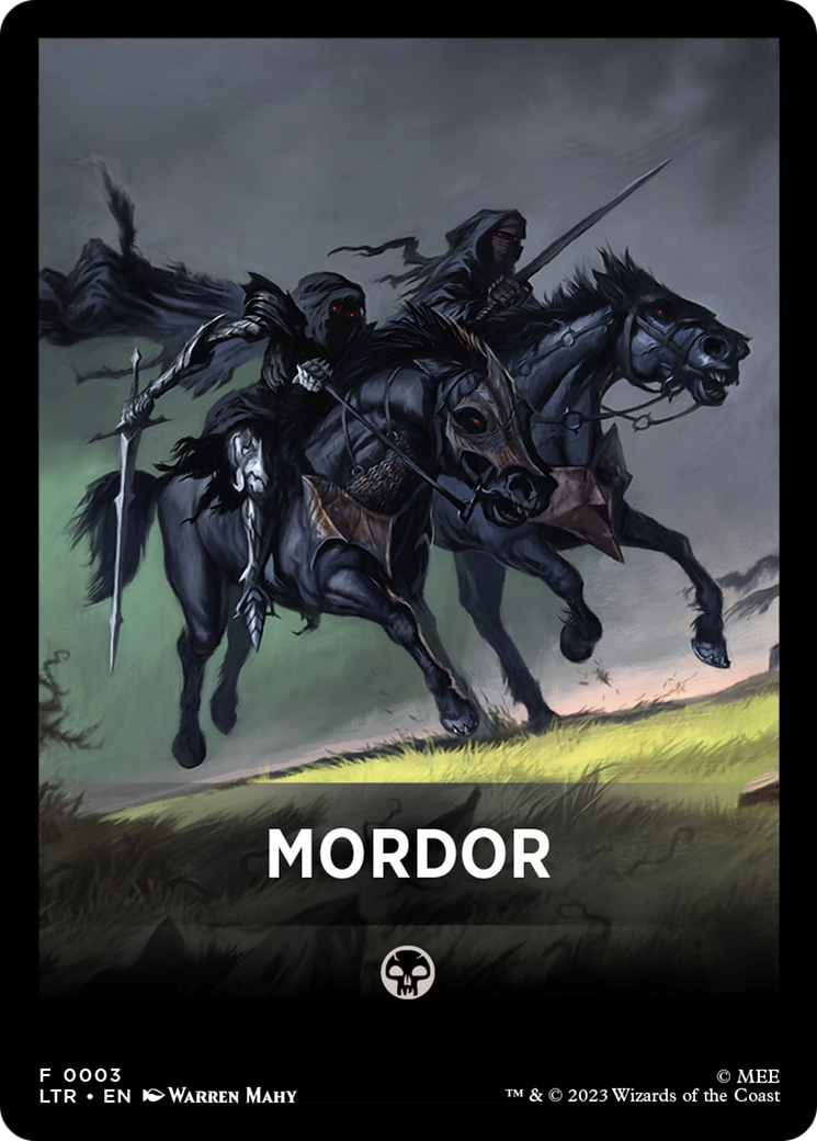 Mordor Theme Card [The Lord of the Rings: Tales of Middle-Earth Tokens] | Game Master's Emporium (The New GME)