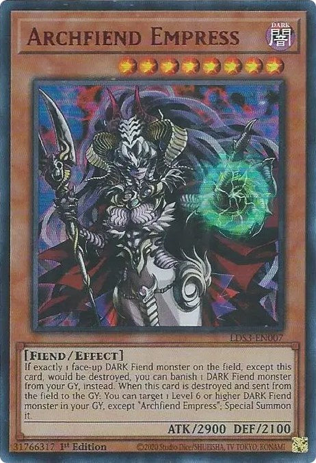 Archfiend Empress (Red) [LDS3-EN007] Ultra Rare | Game Master's Emporium (The New GME)