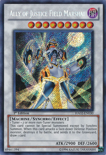 Ally of Justice Field Marshal [HA02-EN030] Secret Rare | Game Master's Emporium (The New GME)