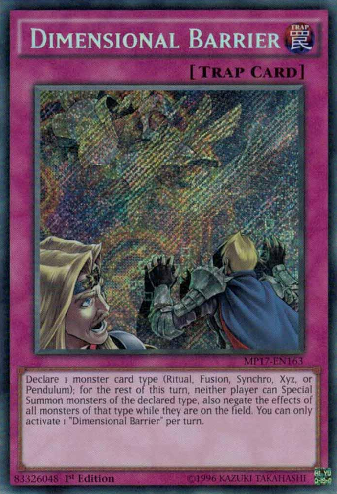 Dimensional Barrier [MP17-EN163] Secret Rare | Game Master's Emporium (The New GME)