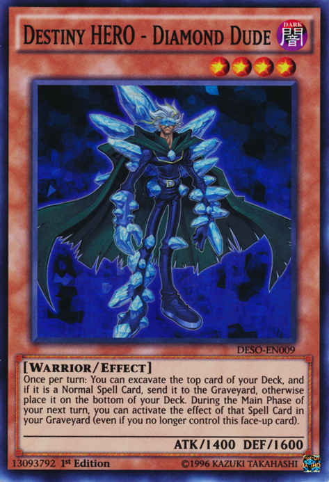Destiny HERO - Diamond Dude [DESO-EN009] Super Rare | Game Master's Emporium (The New GME)