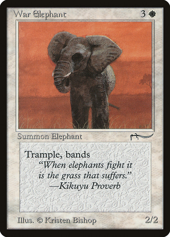 War Elephant (Light Mana Cost) [Arabian Nights] | Game Master's Emporium (The New GME)