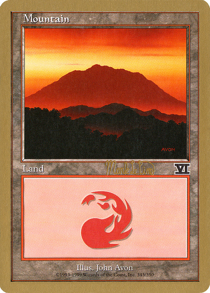 Mountain (mlp346a) (Mark Le Pine) [World Championship Decks 1999] | Game Master's Emporium (The New GME)