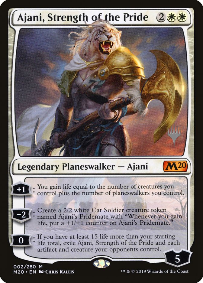 Ajani, Strength of the Pride (Promo Pack) [Core Set 2020 Promos] | Game Master's Emporium (The New GME)