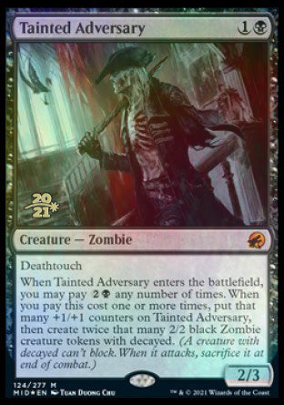 Tainted Adversary [Innistrad: Midnight Hunt Prerelease Promos] | Game Master's Emporium (The New GME)