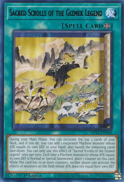 Sacred Scrolls of the Gizmek Legend [MP22-EN160] Rare | Game Master's Emporium (The New GME)