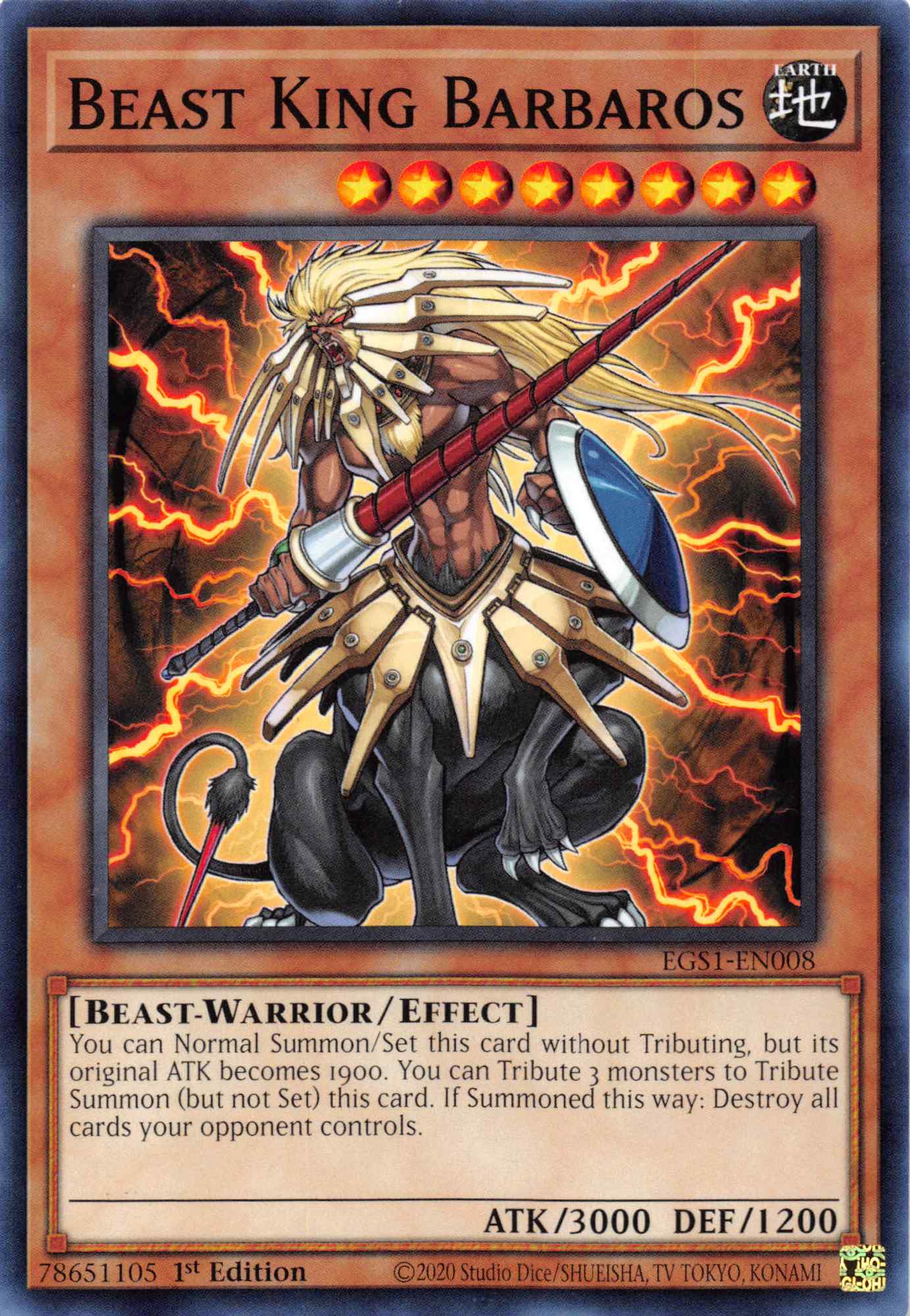 Beast King Barbaros [EGS1-EN008] Common | Game Master's Emporium (The New GME)