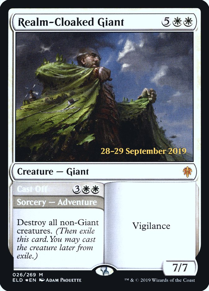 Realm-Cloaked Giant // Cast Off [Throne of Eldraine Prerelease Promos] | Game Master's Emporium (The New GME)