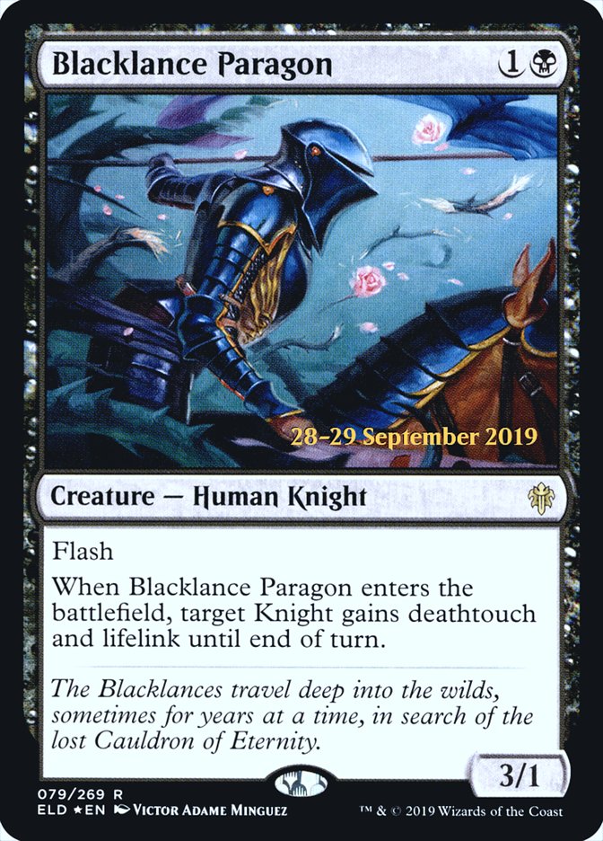 Blacklance Paragon [Throne of Eldraine Prerelease Promos] | Game Master's Emporium (The New GME)