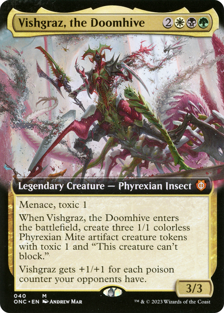 Vishgraz, the Doomhive (Extended Art) [Phyrexia: All Will Be One Commander] | Game Master's Emporium (The New GME)