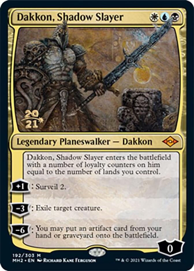 Dakkon, Shadow Slayer [Modern Horizons 2 Prerelease Promos] | Game Master's Emporium (The New GME)