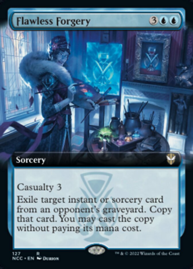Flawless Forgery (Extended Art) [Streets of New Capenna Commander] | Game Master's Emporium (The New GME)