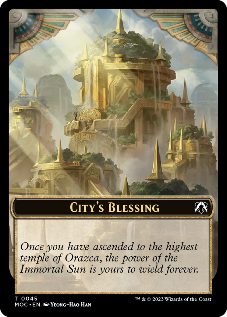 Butterfly // City's Blessing Double-Sided Token [March of the Machine Commander Tokens] | Game Master's Emporium (The New GME)