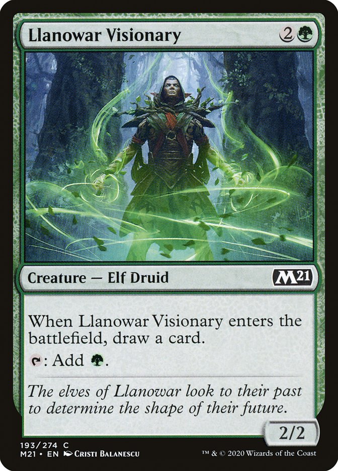 Llanowar Visionary [Core Set 2021] | Game Master's Emporium (The New GME)