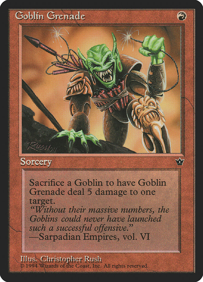 Goblin Grenade (Christopher Rush) [Fallen Empires] | Game Master's Emporium (The New GME)