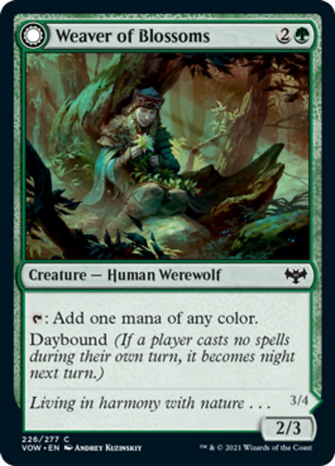 Weaver of Blossoms // Blossom-Clad Werewolf [Innistrad: Crimson Vow] | Game Master's Emporium (The New GME)