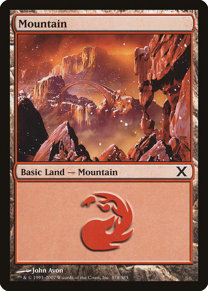 Mountain (378) [Tenth Edition] | Game Master's Emporium (The New GME)