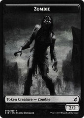 Zombie (010) // Zombie (011) Double-Sided Token [Commander 2019 Tokens] | Game Master's Emporium (The New GME)