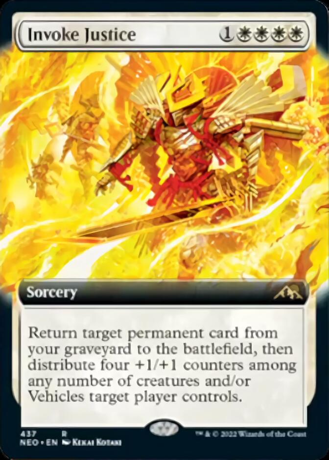 Invoke Justice (Extended Art) [Kamigawa: Neon Dynasty] | Game Master's Emporium (The New GME)