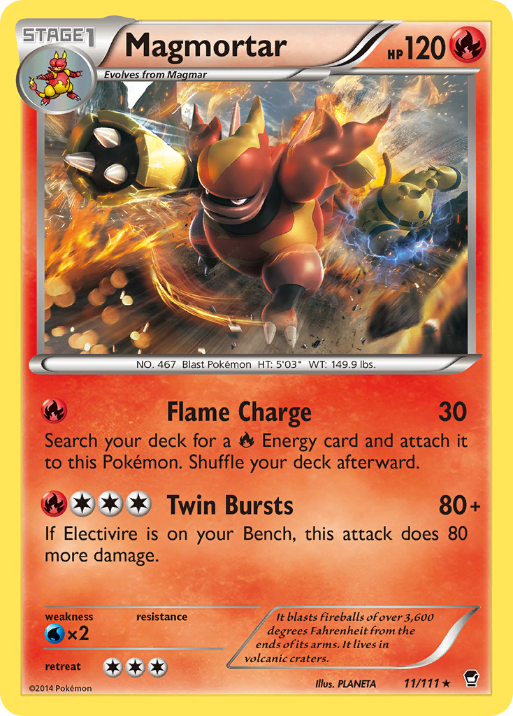 Magmortar (11/111) [XY: Furious Fists] | Game Master's Emporium (The New GME)