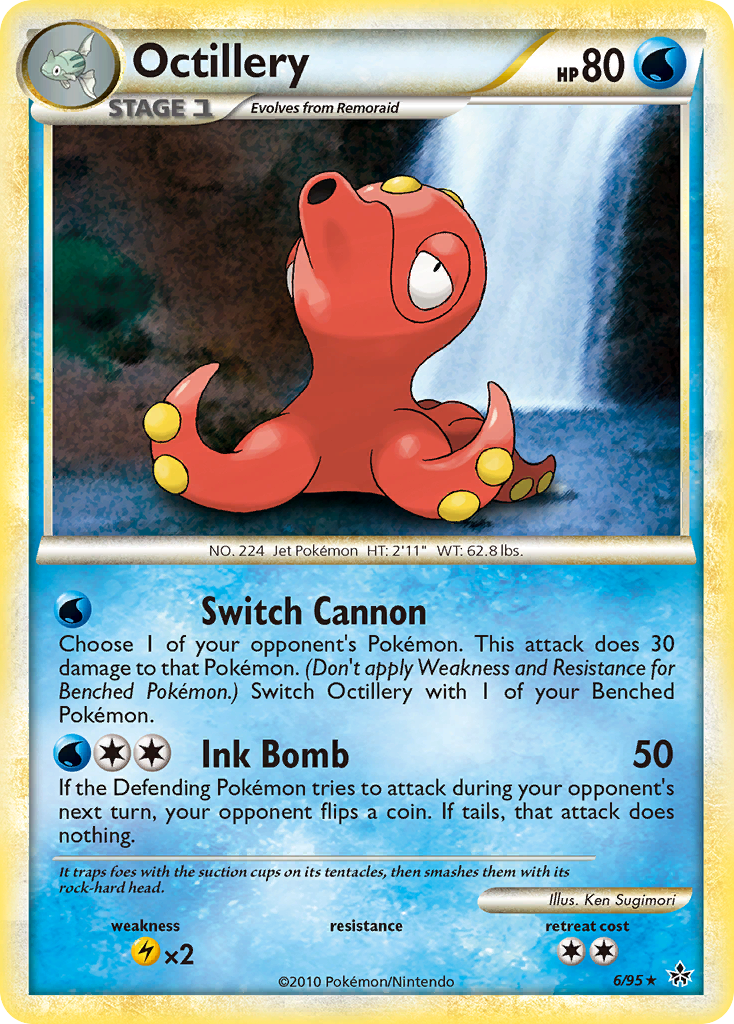 Octillery (6/95) [HeartGold & SoulSilver: Unleashed] | Game Master's Emporium (The New GME)