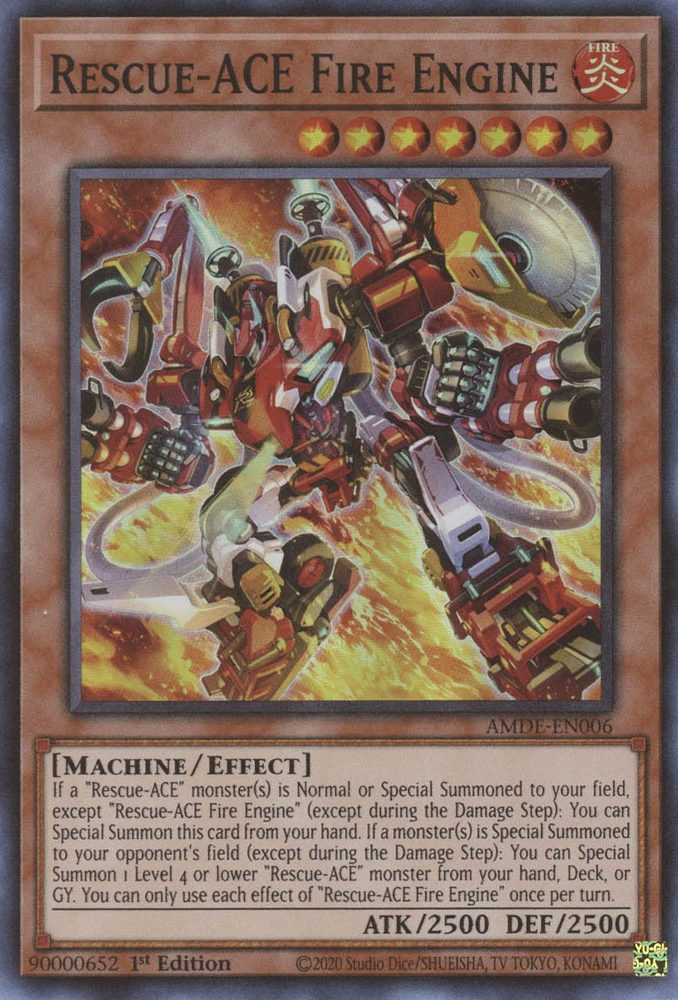 Rescue-ACE Fire Engine [AMDE-EN006] Super Rare | Game Master's Emporium (The New GME)