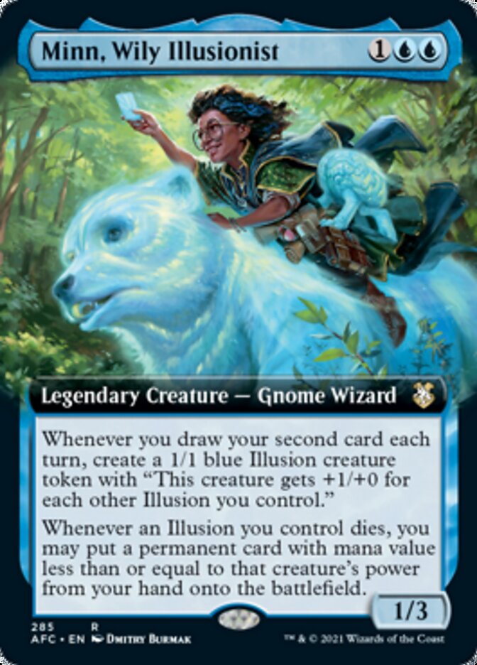 Minn, Wily Illusionist (Extended Art) [Dungeons & Dragons: Adventures in the Forgotten Realms Commander] | Game Master's Emporium (The New GME)