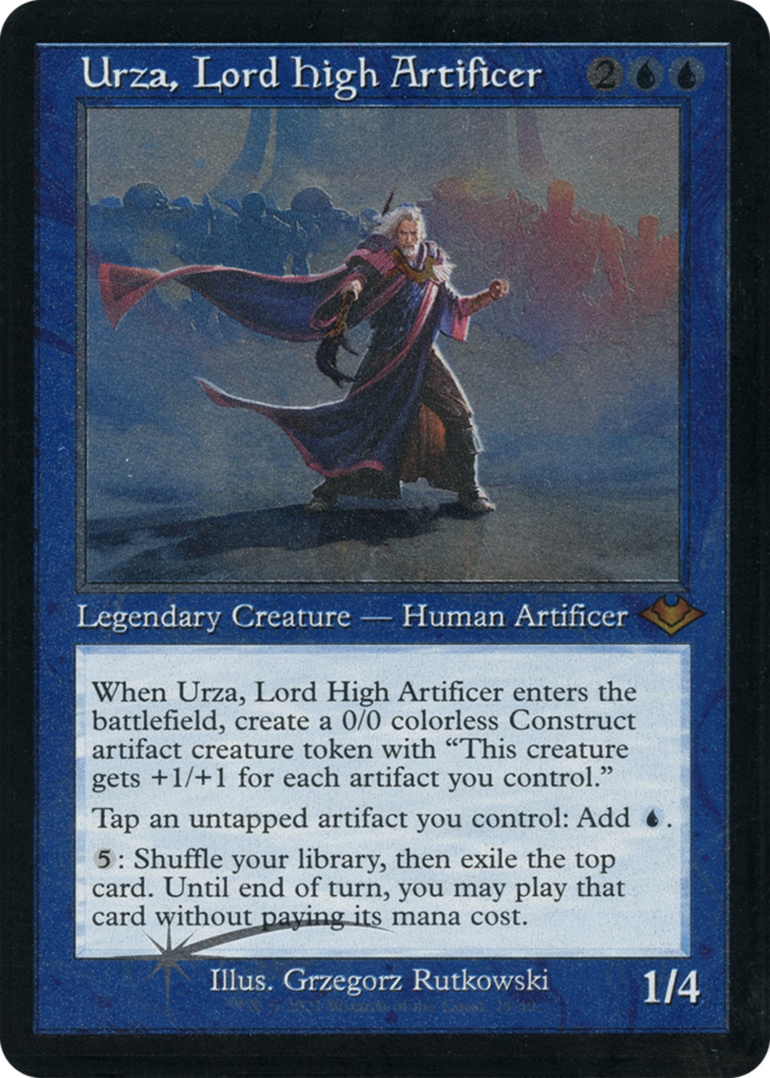 Urza, Lord High Artificer (Retro Foil Etched) [Modern Horizons 2] | Game Master's Emporium (The New GME)