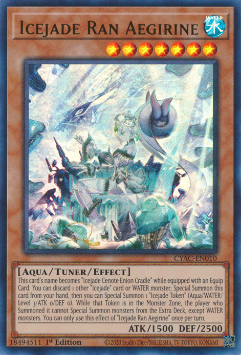 Icejade Ran Aegirine [CYAC-EN010] Ultra Rare | Game Master's Emporium (The New GME)