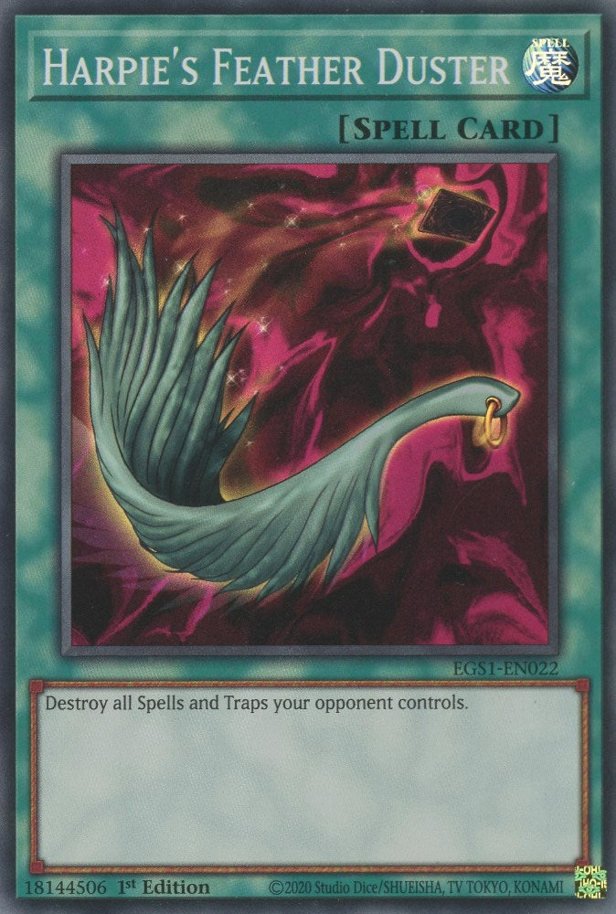 Harpie's Feather Duster [EGS1-EN022] Super Rare | Game Master's Emporium (The New GME)