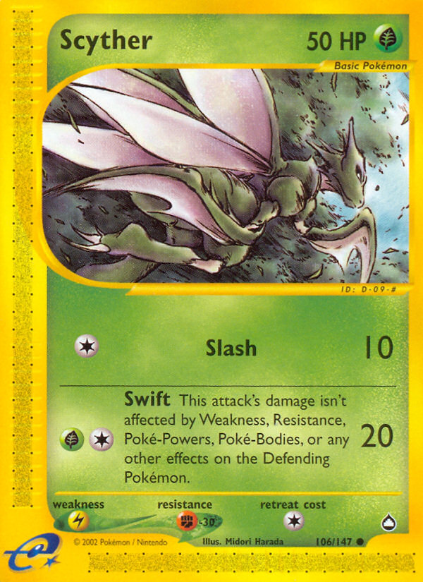 Scyther (106/147) [Aquapolis] | Game Master's Emporium (The New GME)