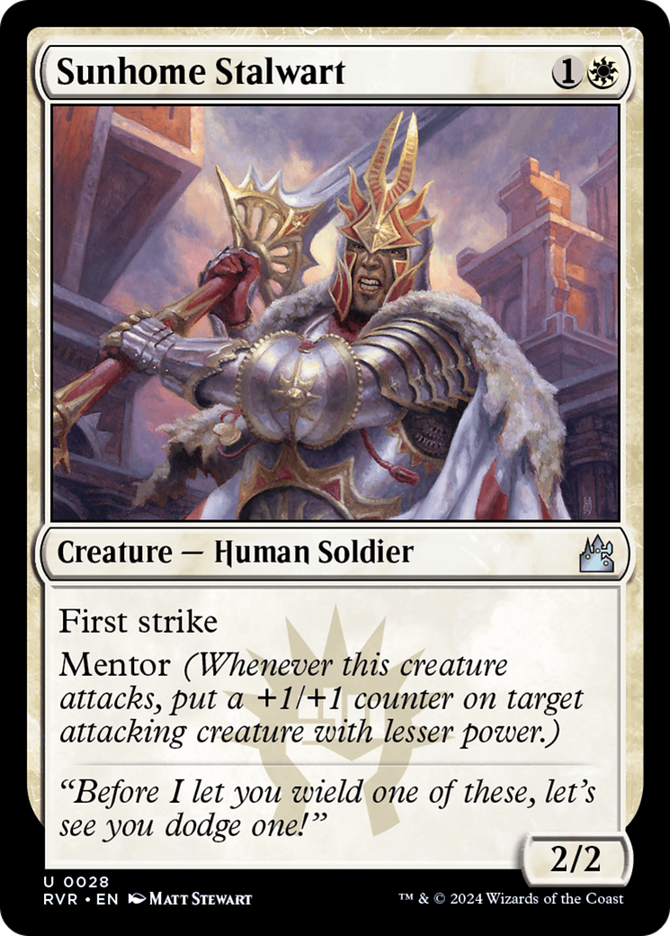 Sunhome Stalwart [Ravnica Remastered] | Game Master's Emporium (The New GME)