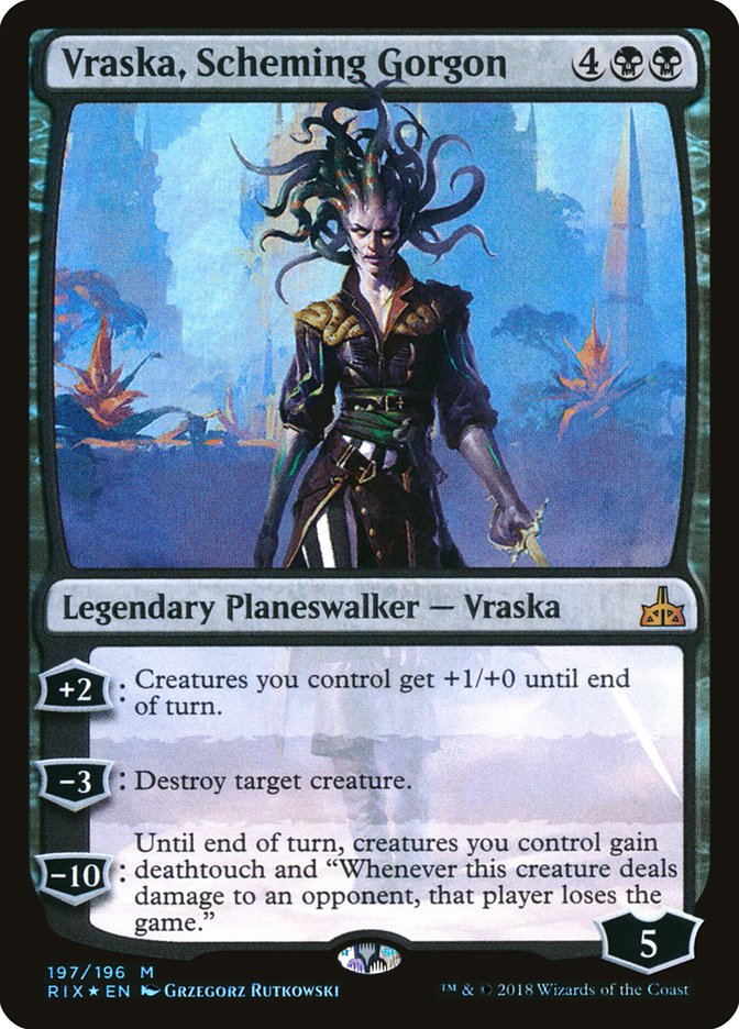 Vraska, Scheming Gorgon [Rivals of Ixalan] | Game Master's Emporium (The New GME)