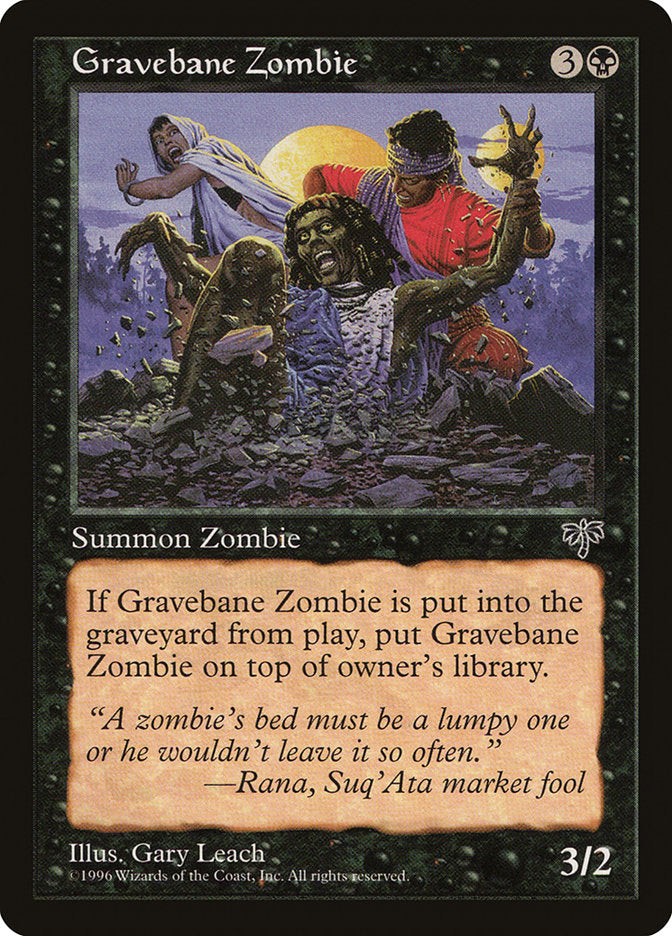 Gravebane Zombie [Mirage] | Game Master's Emporium (The New GME)