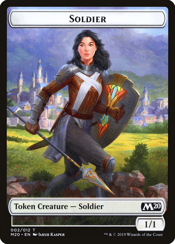 Soldier Token [Core Set 2020 Tokens] | Game Master's Emporium (The New GME)