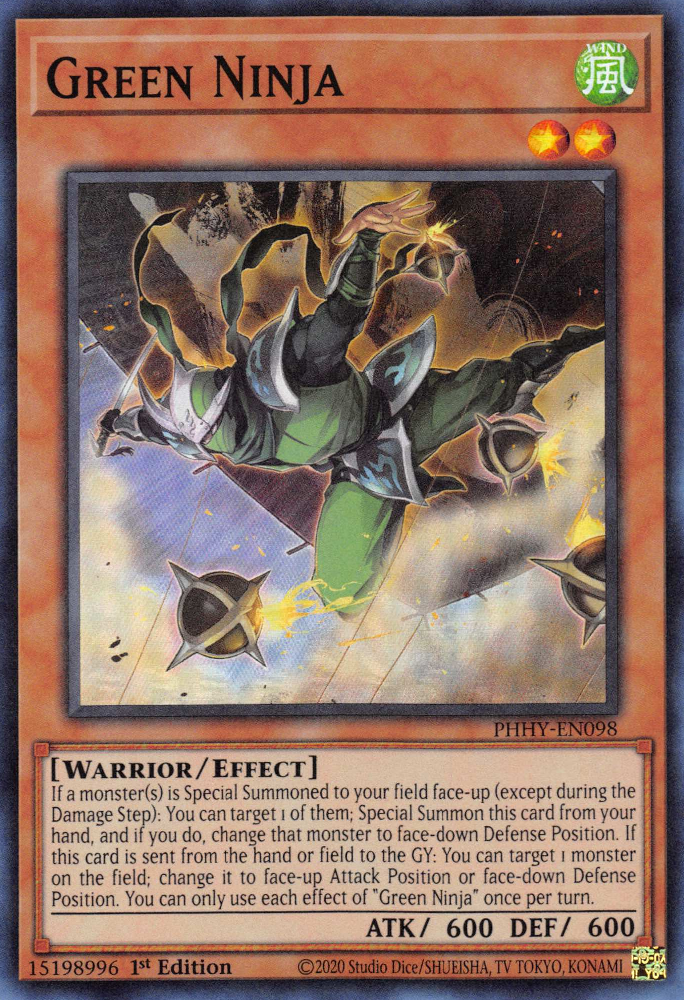 Green Ninja [PHHY-EN098] Super Rare | Game Master's Emporium (The New GME)