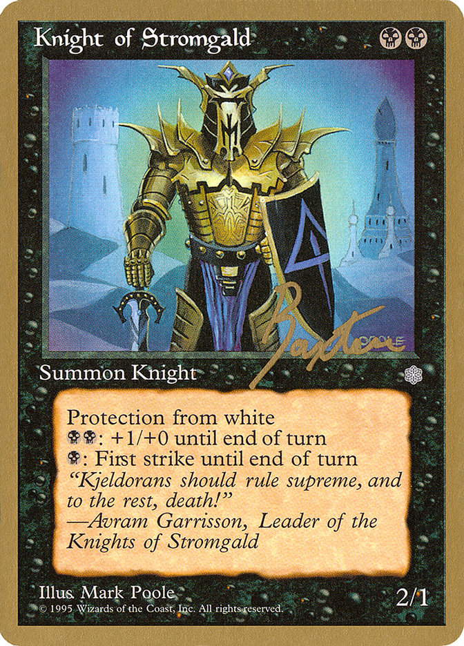 Knight of Stromgald (George Baxter) [Pro Tour Collector Set] | Game Master's Emporium (The New GME)