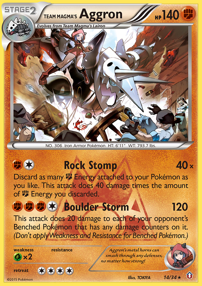 Team Magma's Aggron (14/34) [XY: Double Crisis] | Game Master's Emporium (The New GME)