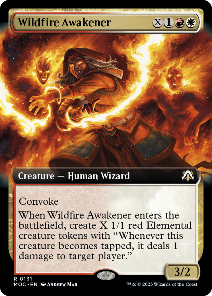 Wildfire Awakener (Extended Art) [March of the Machine Commander] | Game Master's Emporium (The New GME)