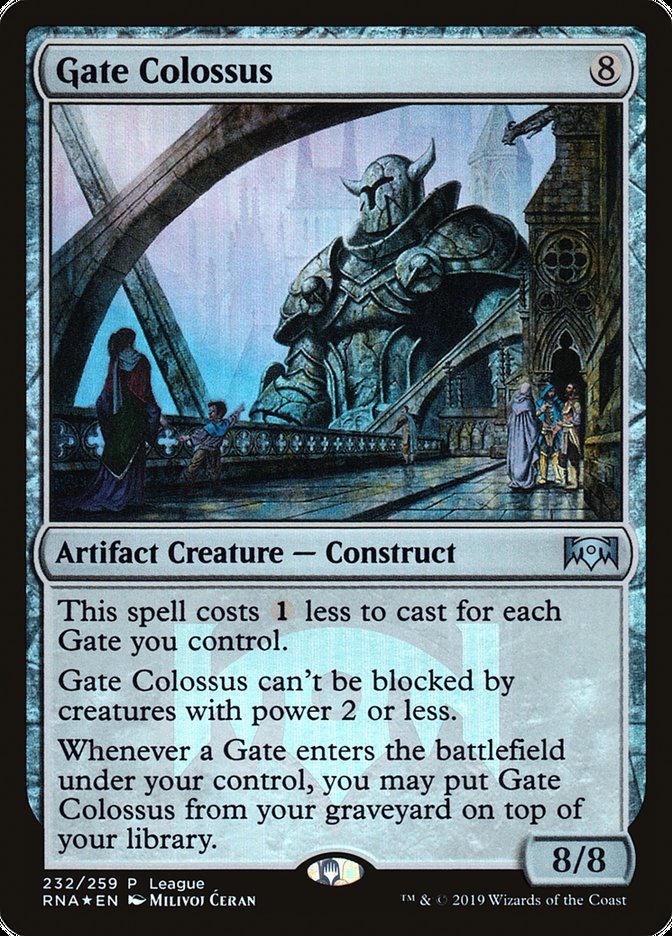 Gate Colossus (League) [Ravnica Allegiance Promos] | Game Master's Emporium (The New GME)