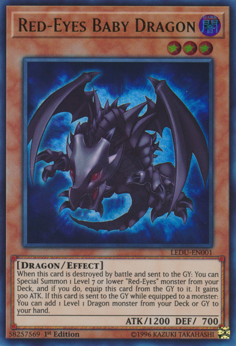 Red-Eyes Baby Dragon [LEDU-EN001] Ultra Rare | Game Master's Emporium (The New GME)