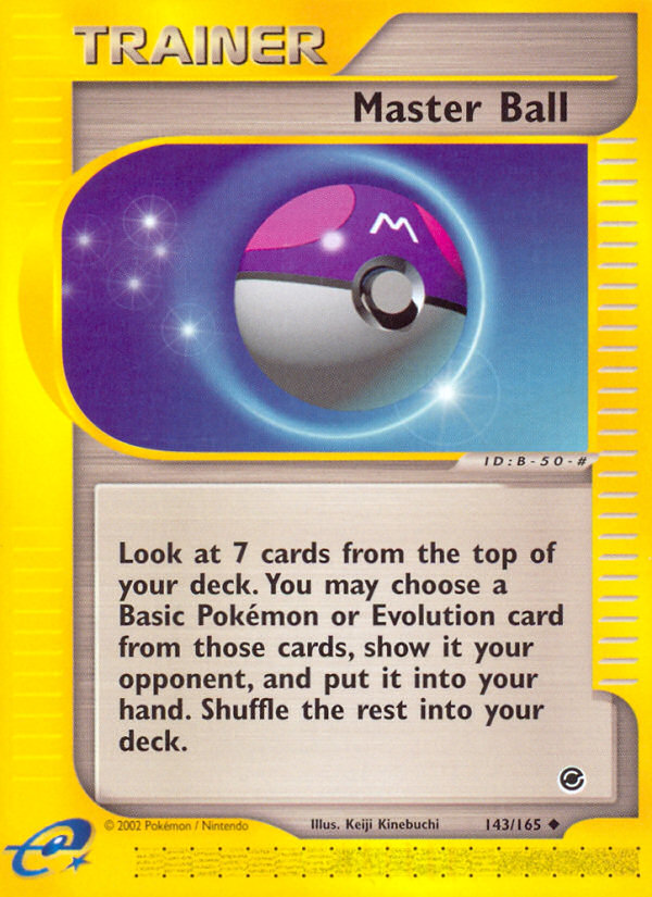 Master Ball (143/165) [Expedition: Base Set] | Game Master's Emporium (The New GME)