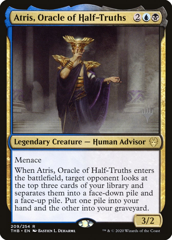 Atris, Oracle of Half-Truths (Promo Pack) [Theros Beyond Death Promos] | Game Master's Emporium (The New GME)